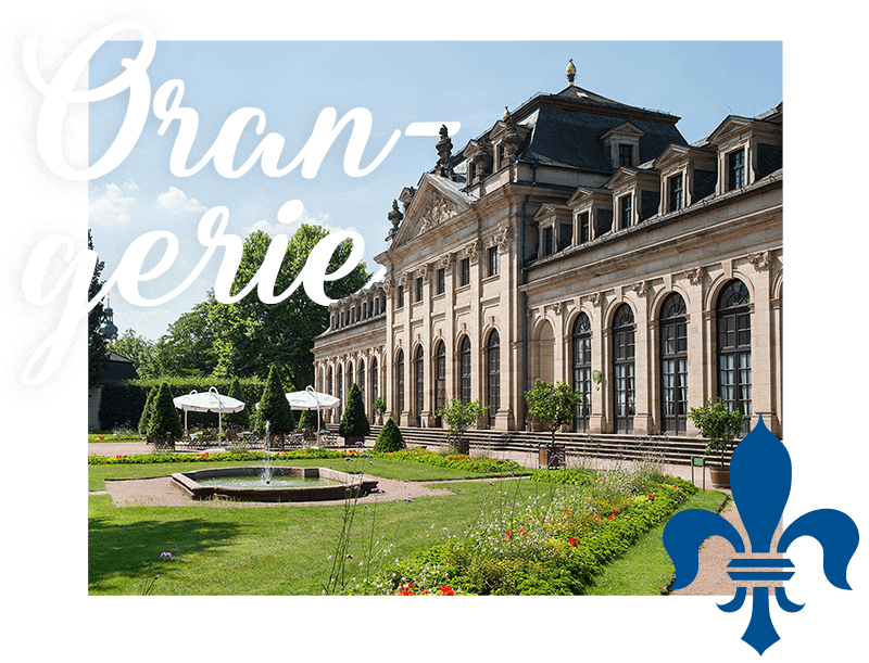 Die Orangerie im Schlossgarten im Sommer – Fulda